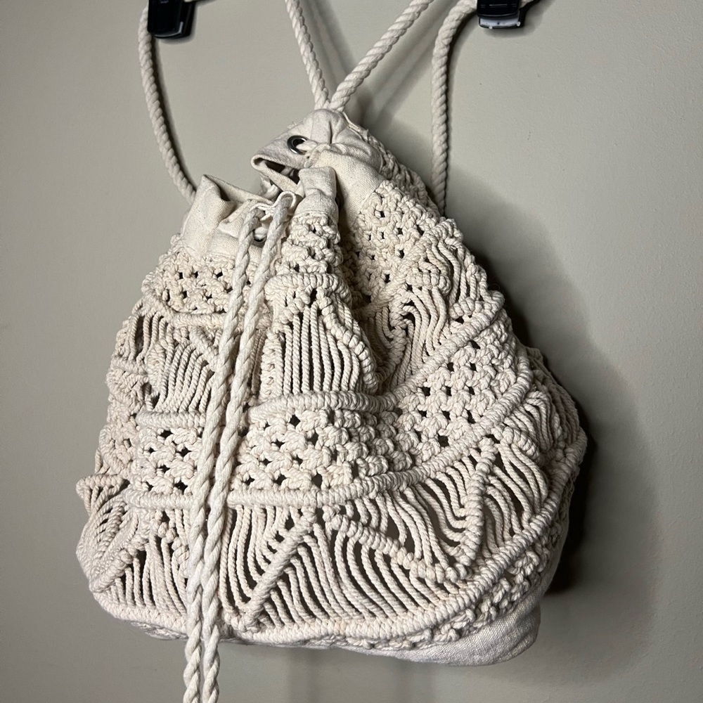 Macrame backpack - image 1
